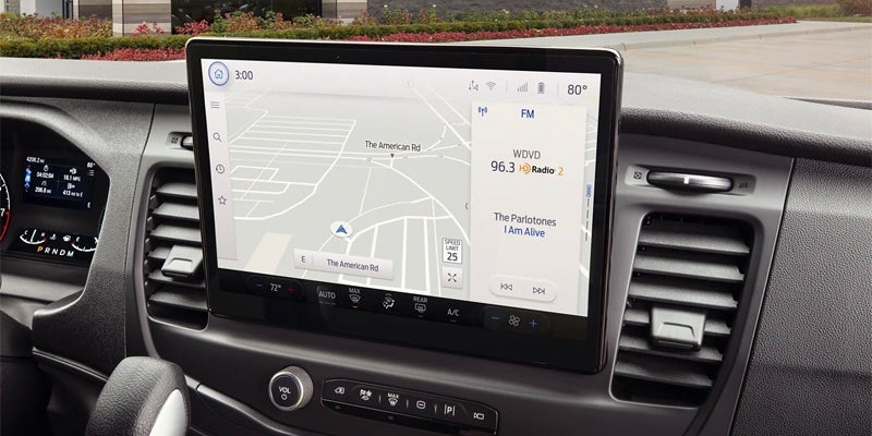 Cloesup of the infotainment system